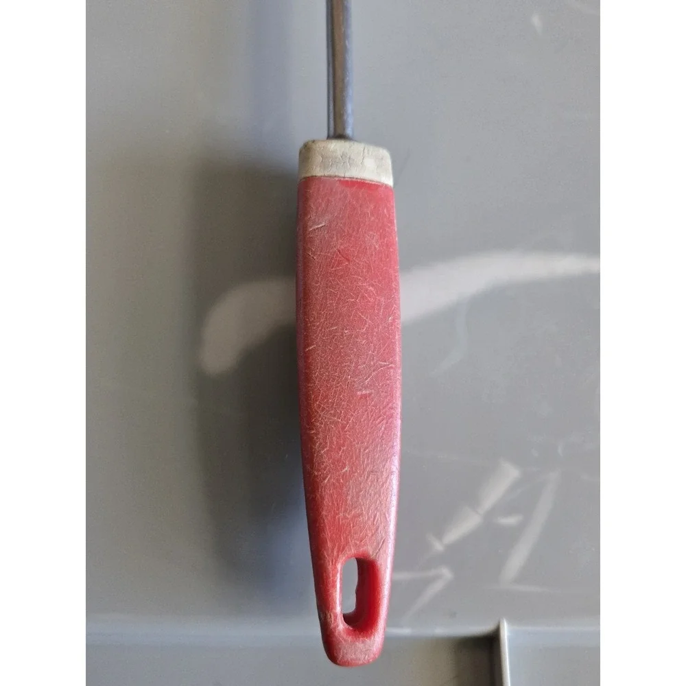 Vintage Red Phenolic Bakelite Style‎ Serving Spoon Retro Mid Century Kitchen